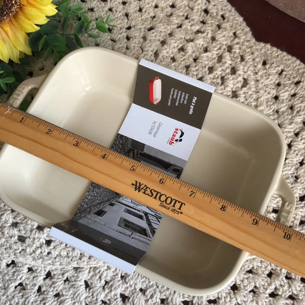 Staub Taupe Ceramic Rectangular Baking Dish